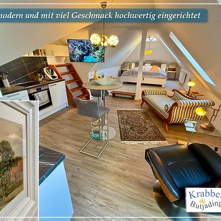 Apartamento Krabbenkoje - Nordseeurlaub In Hochwertiger Mit Grossem Balkon Im Idyllischen