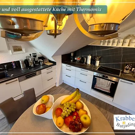 Krabbenkoje - Nordseeurlaub In Hochwertiger Mit Grossem Balkon Im Idyllischen * Butjadingen