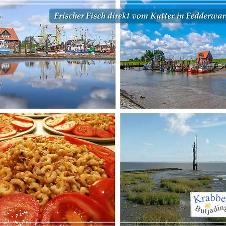 Krabbenkoje - Nordseeurlaub In Hochwertiger Mit Grossem Balkon Im Idyllischen Apartamento Butjadingen