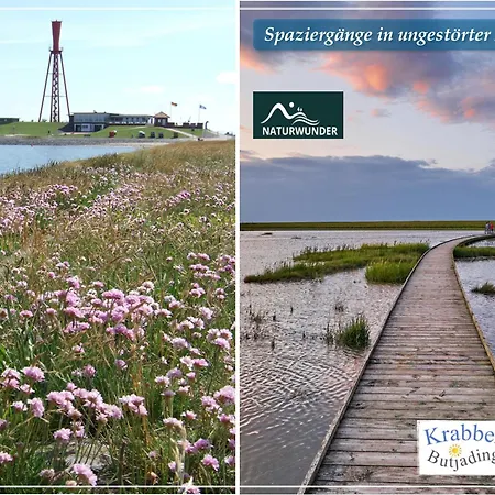 Krabbenkoje - Nordseeurlaub In Hochwertiger Mit Grossem Balkon Im Idyllischen Apartamento Butjadingen
