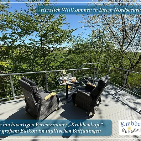 Krabbenkoje - Nordseeurlaub In Hochwertiger Mit Grossem Balkon Im Idyllischen Butjadingen