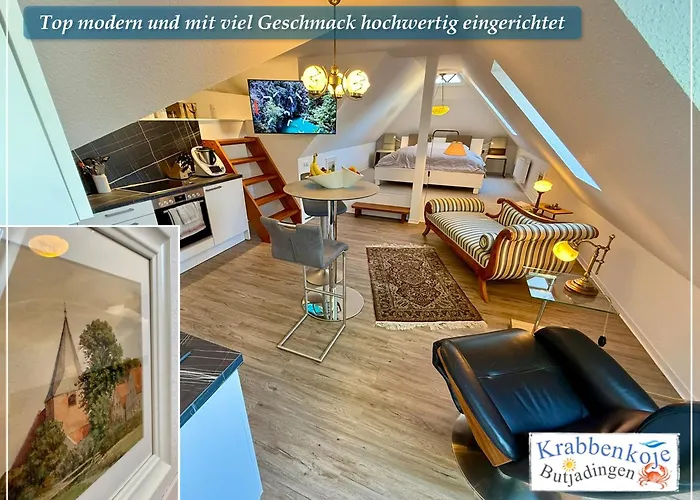 Διαμέρισμα Krabbenkoje - Nordseeurlaub In Hochwertiger Mit Grossem Balkon Im Idyllischen