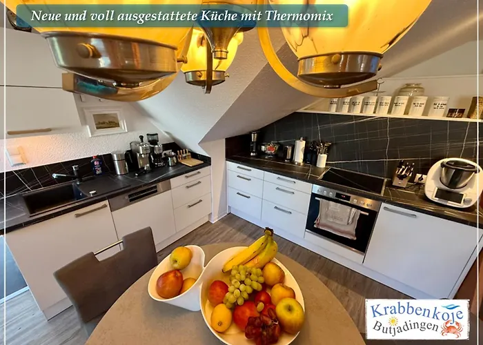 Krabbenkoje - Nordseeurlaub In Hochwertiger Mit Grossem Balkon Im Idyllischen * Butjadingen