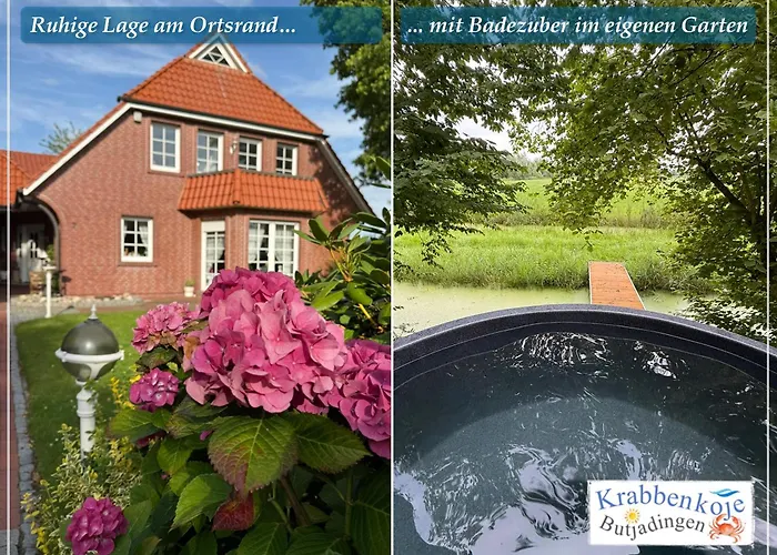 Krabbenkoje - Nordseeurlaub In Hochwertiger Mit Grossem Balkon Im Idyllischen Butjadingen