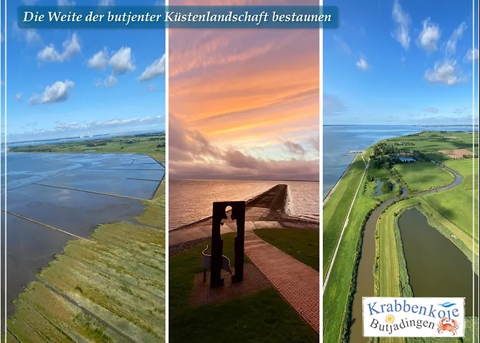 Krabbenkoje - Nordseeurlaub In Hochwertiger Mit Grossem Balkon Im Idyllischen * Butjadingen
